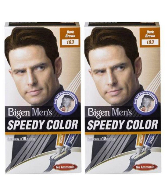 Bigen Pack of 2 Dark Brown Speedy Hair Colours 103 for Men