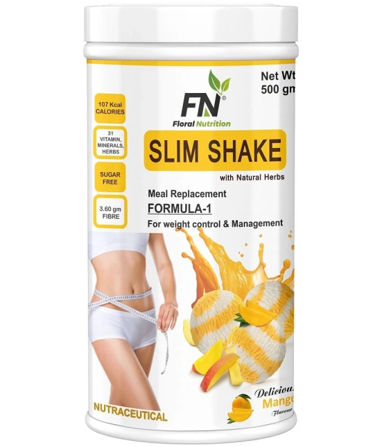 Floral Nutrition Slim Shake Formula 1 with Natural Herbs 500 gm Mango