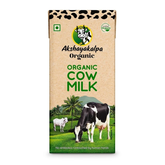 Akshayakalpa Organic Cow Milk Uht-1000Ml, 1 Pc