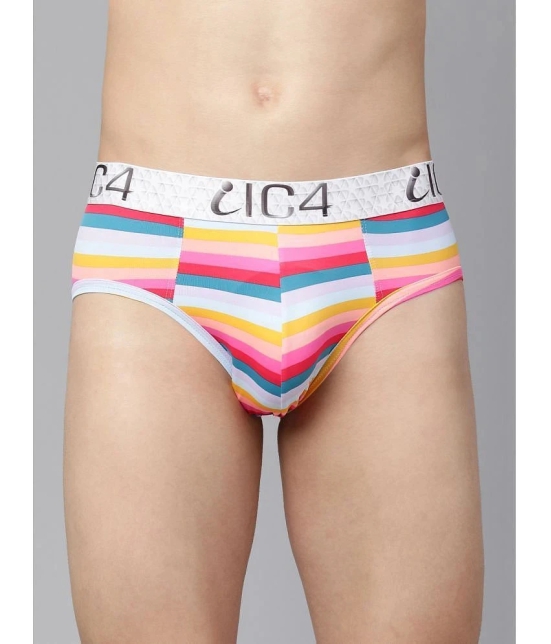 IC4 Pack of 1 Nylon Mens Briefs ( Multicolor ) Brief - None