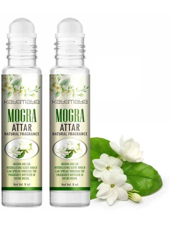 Mogra Attar Perfume for Unisex - Pure, Natural Undiluted | Set of 2 Herbal Attar