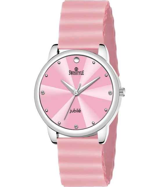 Swisstyle Pink Silicon Analog Womens Watch