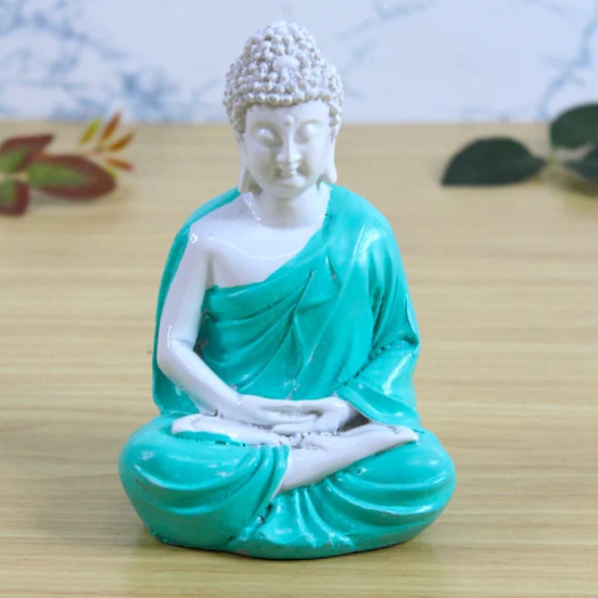 Miniature Samadhi Buddha Decor-Blue