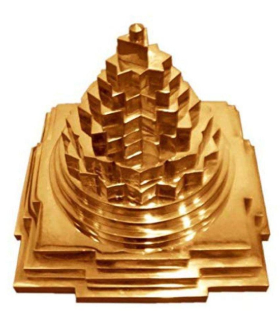 SRI SHRI Shree Yantra YANTRAM - Positive Energy Tool - 1 x 1 INCH - Brass