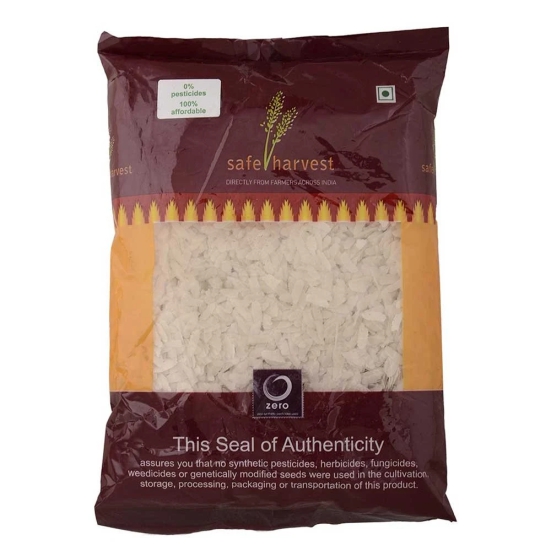 Safe Harvest White Poha, 500 Gm