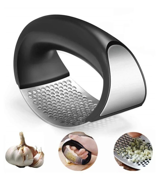 New Design Stainless Steel Garlic Press Tools - Black