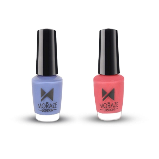 MZ Mini Nail Polish : Pack of 2-Moon Purple - Coral Saga