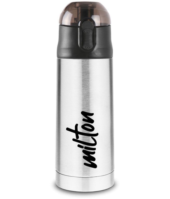 Milton - New Crown 600 black Green Sipper Water Bottle 750 mL ( Set of 1 ) - Silver