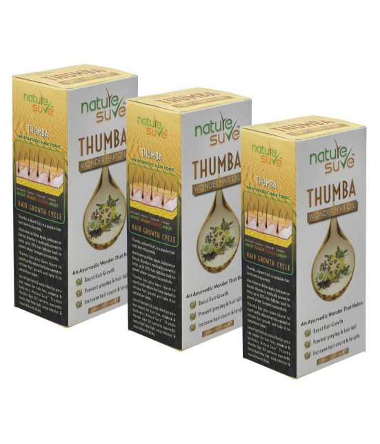 Nature Sure Thumba Wonder Hair Oil for Men and Women - 3 Packs (110ml Each)