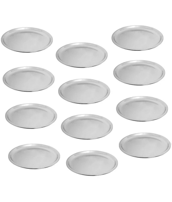 A & H ENTERPRISES 12 Pcs Stainless Steel Steel Quarter Plate - Steel