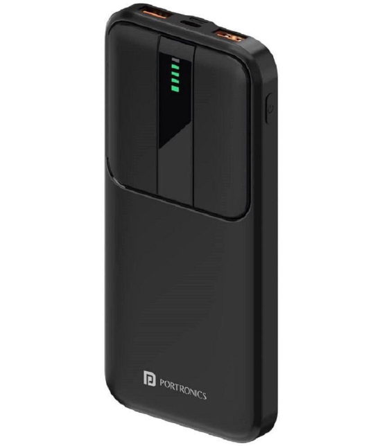 Portronics 10000 -mAh 12W Li-Polymer Power Bank - Black