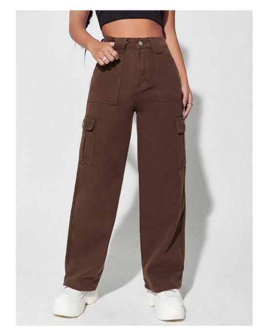 Highwaist Brown Cargo-30