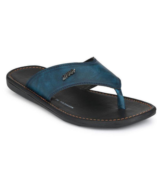 Leeport Blue Flip Flops - 8