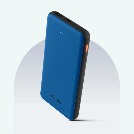 10000 mAh Ultra slim 12W Power Bank-Bright blue