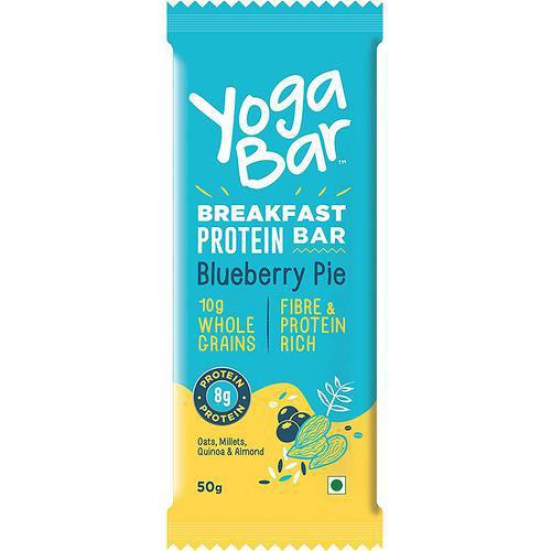 Yoga Bar Blueberry Pie Breakfast Protein Bar, 50g Pack