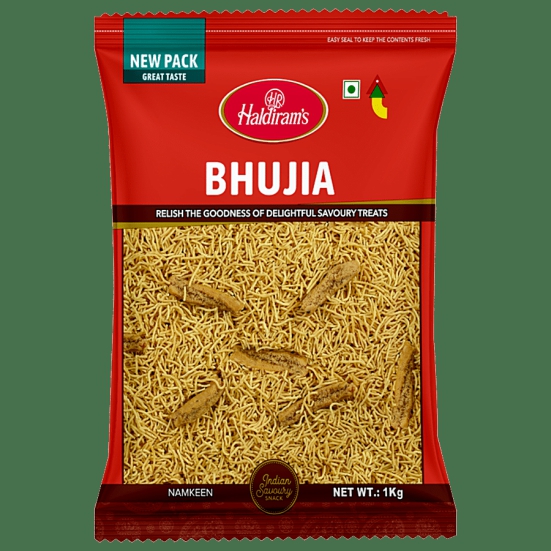 Haldirams Namkeen - Bhujia Del, 1 Kg Pouch