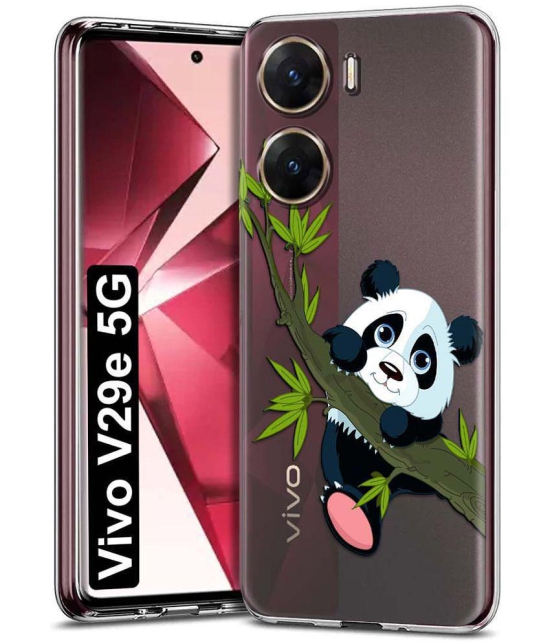 Fashionury Multicolor Printed Back Cover Silicon Compatible For Vivo V29e ( Pack of 1 )