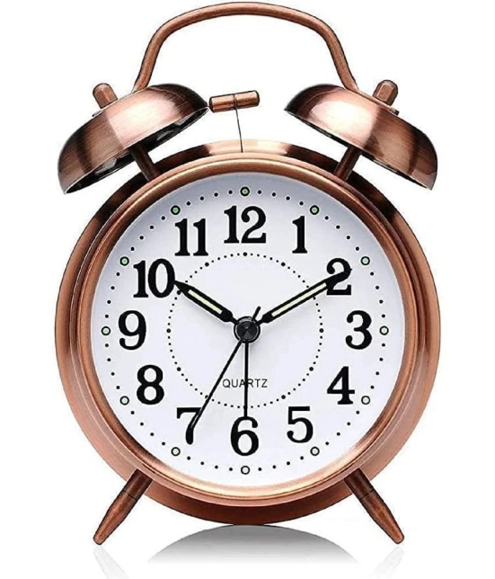 CLOCK Analog Metal Table Clock - Pack of 1