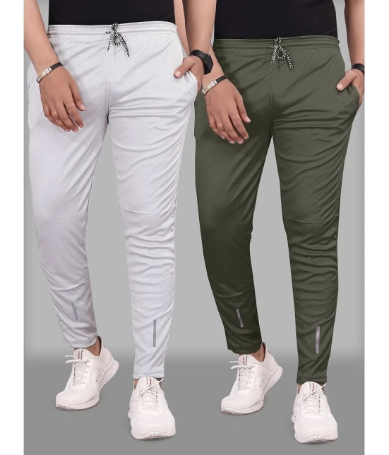 Gazal Fashions - Multicolor Polyester Mens Trackpants ( Pack of 2 ) - None