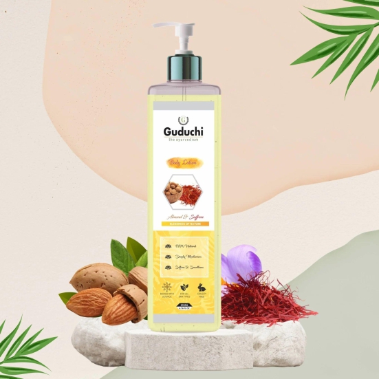 Guduchi Ayurveda Body Lotion with Almond and Saffron