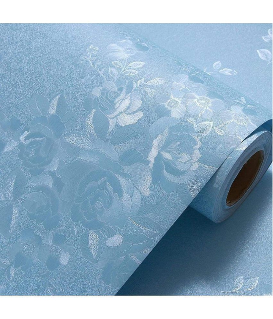 Gatih - Flower Rose Textured DIY Self Adhesive Decal Wallpaper ( 45 x 500 ) cm ( Pack of 1 )