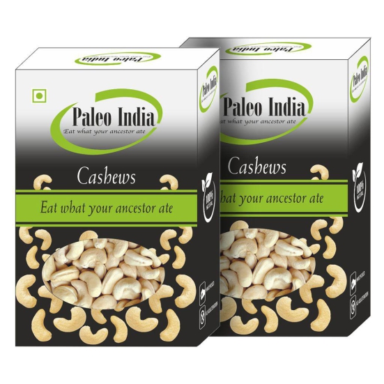 Paleo India 800gm Big Size Natural Premium W240 Cashews Kaju Dry Fruits Nuts