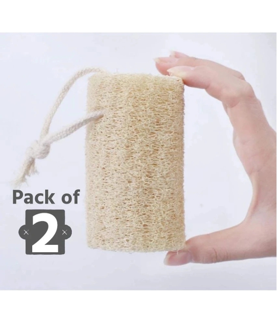 SS520 Natural Loofah Pack Of 2 Body Scrubber Loofah Yellow