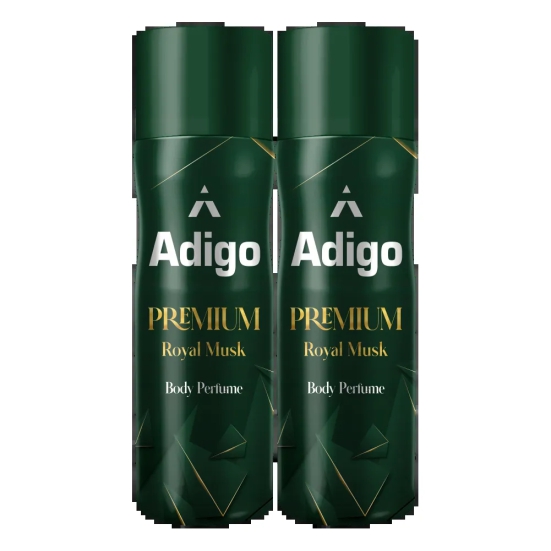 Adigo Premium Royal Musk Body Perfume 165 ml(Pack Of 2)