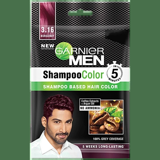 Garnier Men Shampoo Color 3.16 Burgundy