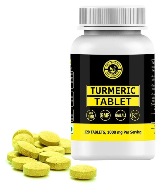 Holy Natural Turmeric Tablet - 120 Tab 1000 mg Vitamins Tablets