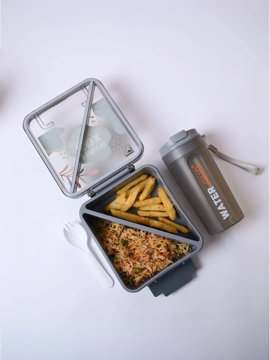 Grey Lunch Box Set - Minimalist and Modern