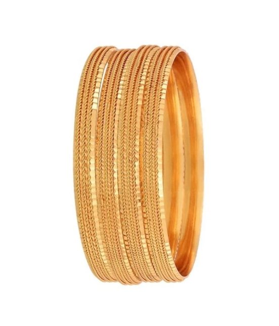 Zeneme Gold Plated Bangles Set Of 4 - 2.8