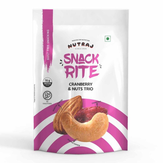 Nutraj Snackrite Cranberry & Nuts Trio Mix 150g