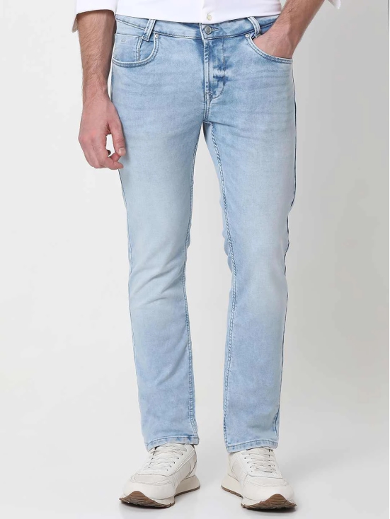 Light Blue Super Slim Fit Denim Deluxe Stretch Jeans