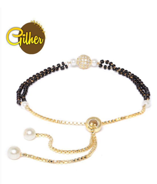 gilher - Black Mangalsutra ( Pack of 1 ) - Black