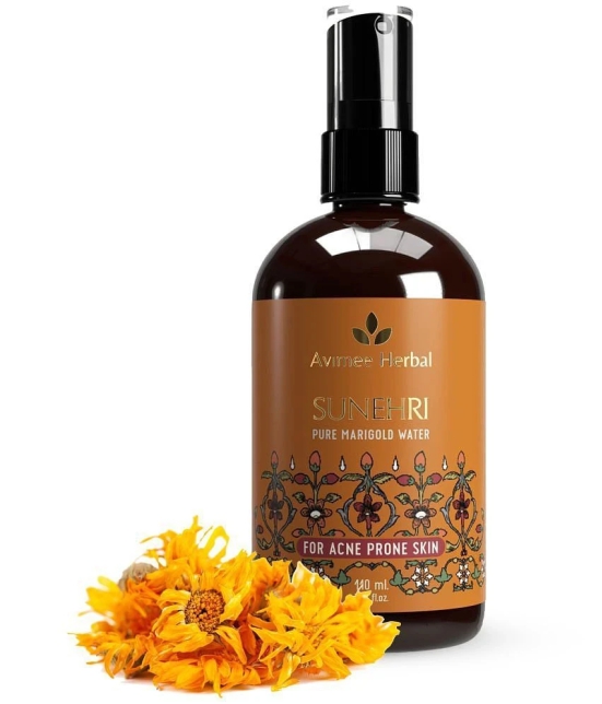 AVIMEE HERBAL Sunehri Pure Marigold Water | For Acne Prone Skin | With Calendula Extracts | 110 ml