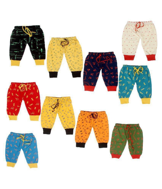 KIDS HOSIERY TRACK PANTS FOR BOYS (PACK OF 10) - None