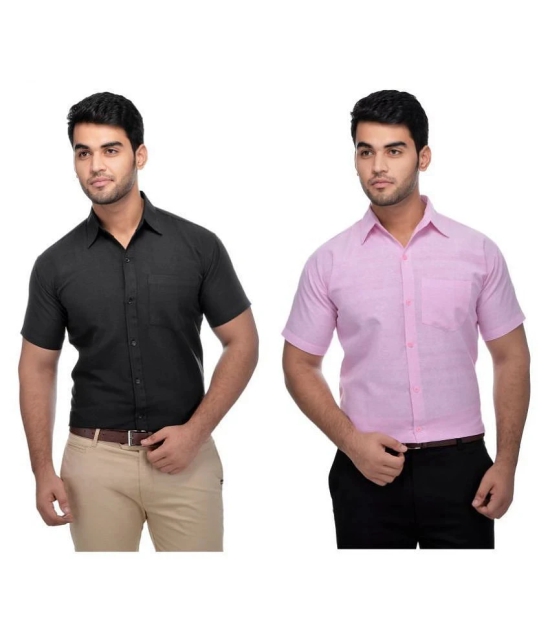 DESHBANDHU DBK - Multicolor Cotton Regular Fit Mens Casual Shirt (Pack of 2 ) - None