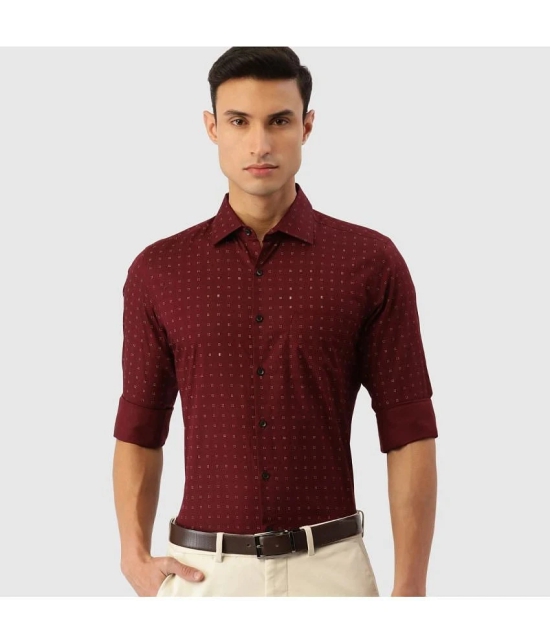 IVOC - Maroon 100% Cotton Slim Fit Mens Casual Shirt ( Pack of 1 ) - None