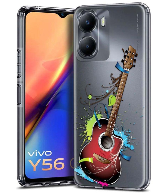 Fashionury Multicolor Printed Back Cover Silicon Compatible For Vivo Y56 ( Pack of 1 )