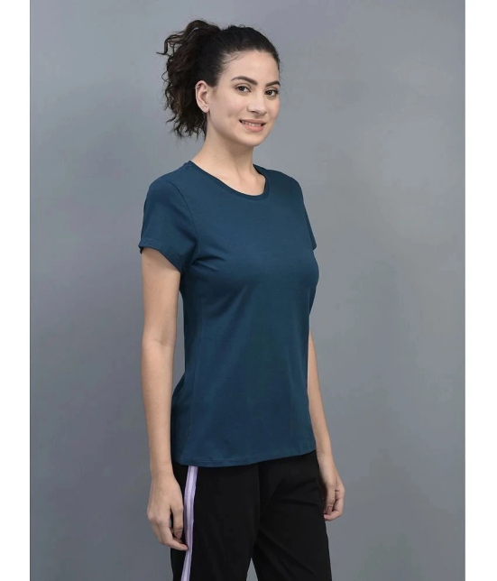 Dollar Navy Cotton Blend Regular Fit Womens T-Shirt ( Pack of 1 ) - None