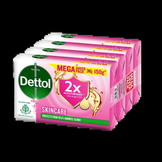 Dettol Skincare Soap 150gm Pack of 4