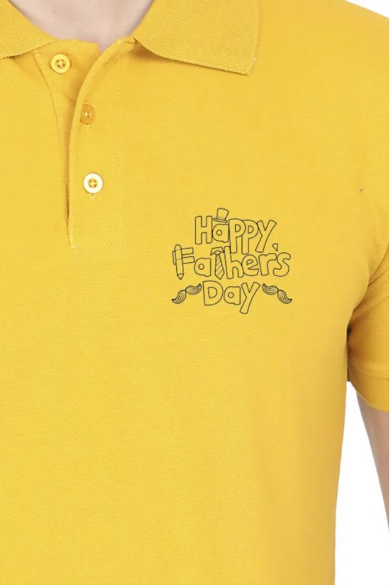 Dad's Day Delight: Multicolored Polo Tee for the Ultimate Father's Day Style-Mustard Yellow / XXL