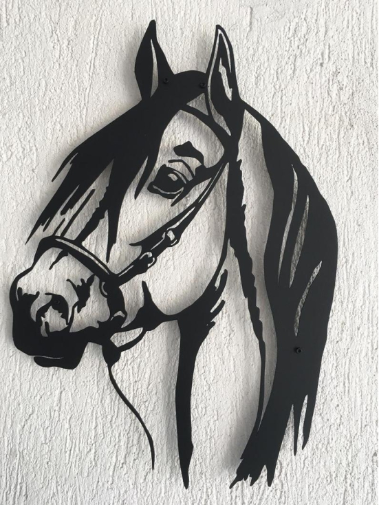 Grista Horse Head Metal Wall Art