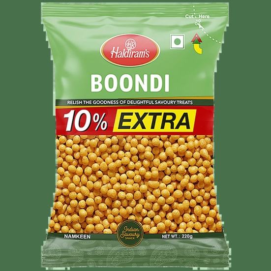 Haldirams Namkeen - Boondi Plain (Del), 200 G Pouch