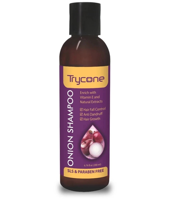 Trycone Red Onion Shampoo Enrich with Vitamin E & Natural Actives, 200 ml