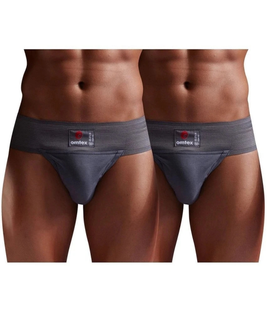 Omtex - Grey Athletic Supporter ( Pack of 2 ) - XL