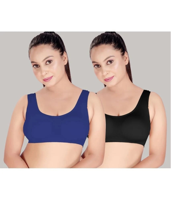 HAYA Pack of 2 Polyester Non Padded Womens Cami bra ( Multicolor ) HAYA Multicolor Polyester Non Padded Womens Cami bra ( Pack of 2 ) - None