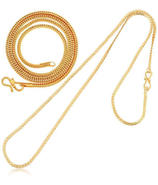 AanyaCentric Combo of 2 Gold Plated 28inches Long Fashion Chain - None