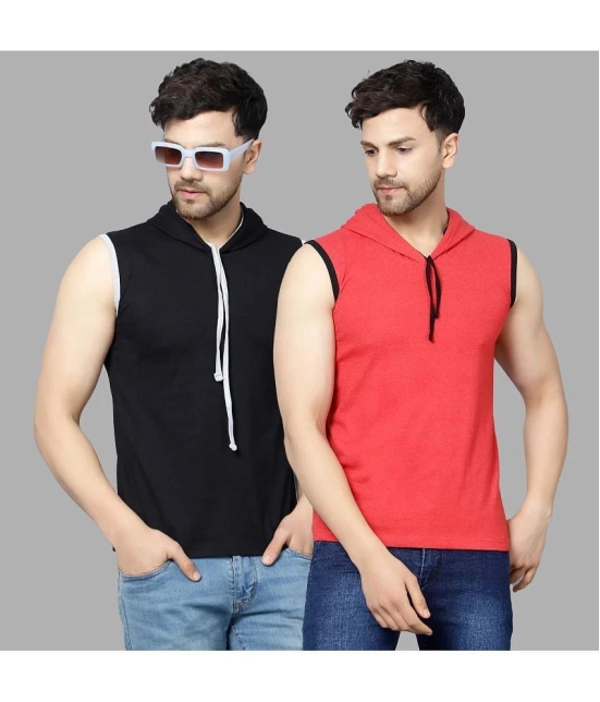 Diaz - Multicolor Cotton Blend Regular Fit Mens T-Shirt ( Pack of 2 ) - None